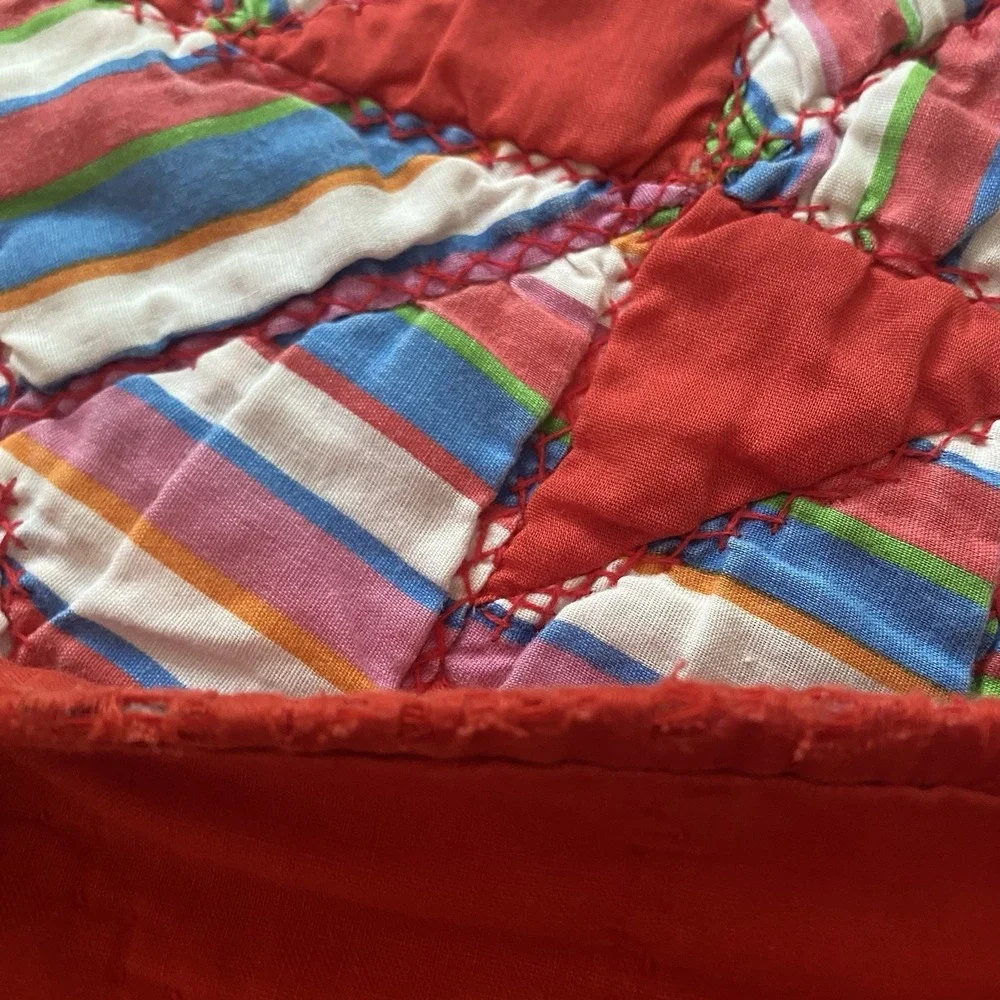 Vintage Handmade Quilt Patchwork 76x76